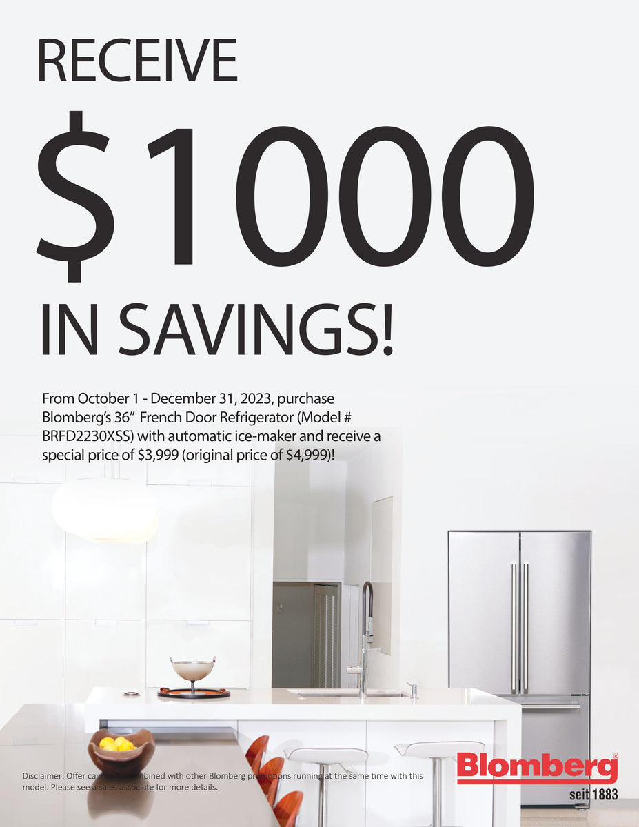 Blomberg french door refrigerator Dez Appliances DEZ Appliances Inc.