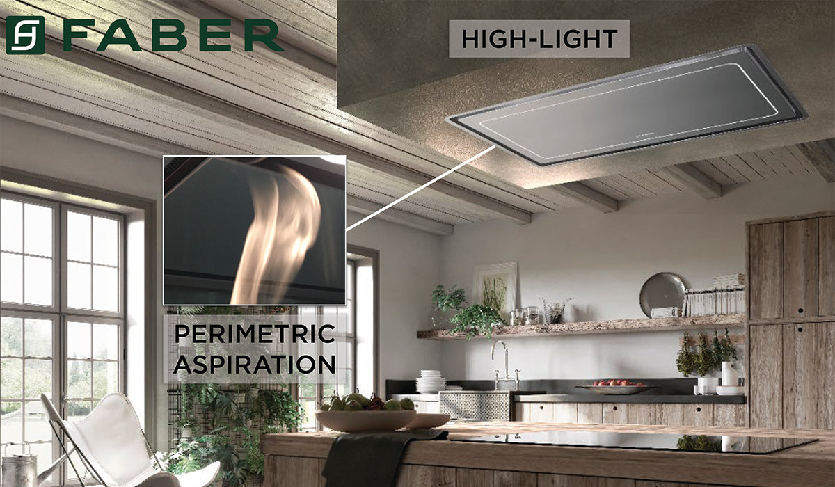 Faber HighLight 36" Matte White Island HoodsHILTIS36WHNB DEZ