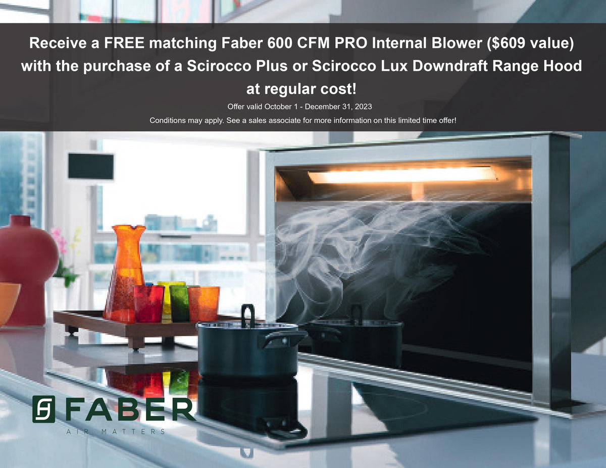 Faber Downdraft Range Hood DEZ Appliances Inc.